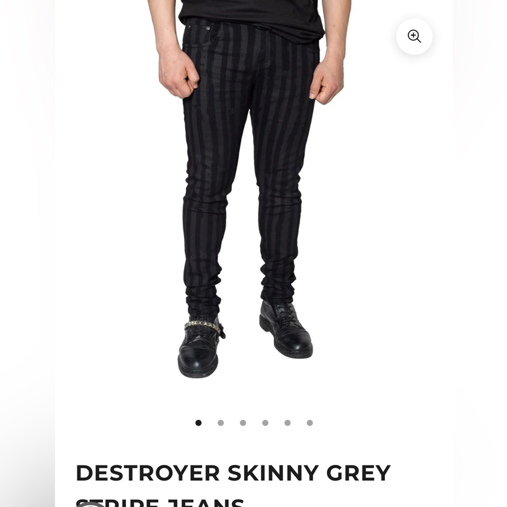 Kreepsville Black Striped Pants